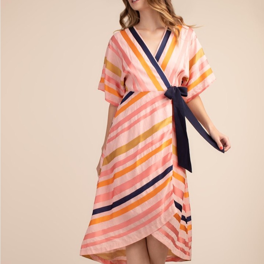 New, never worn Trina Turk wrap dress. Size 10